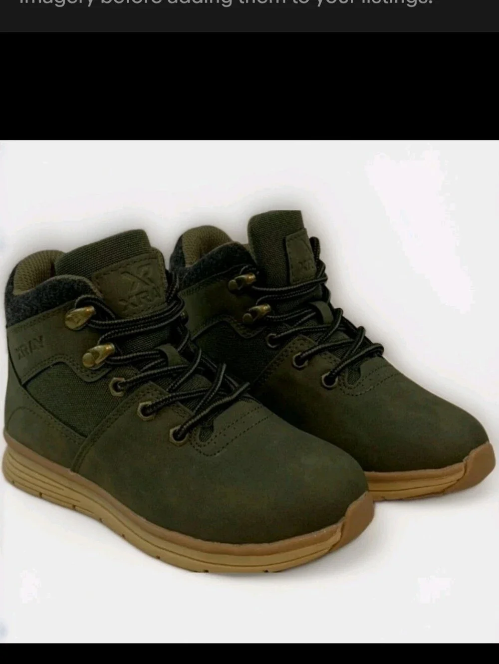 Boys X-Ray Mountain Lion Boots Shoes Casual Sneaker Footwear 5 Brown Tan